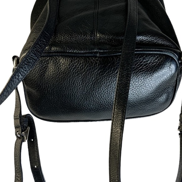 Coach Black Leather Backpack - Picture 5 of 8